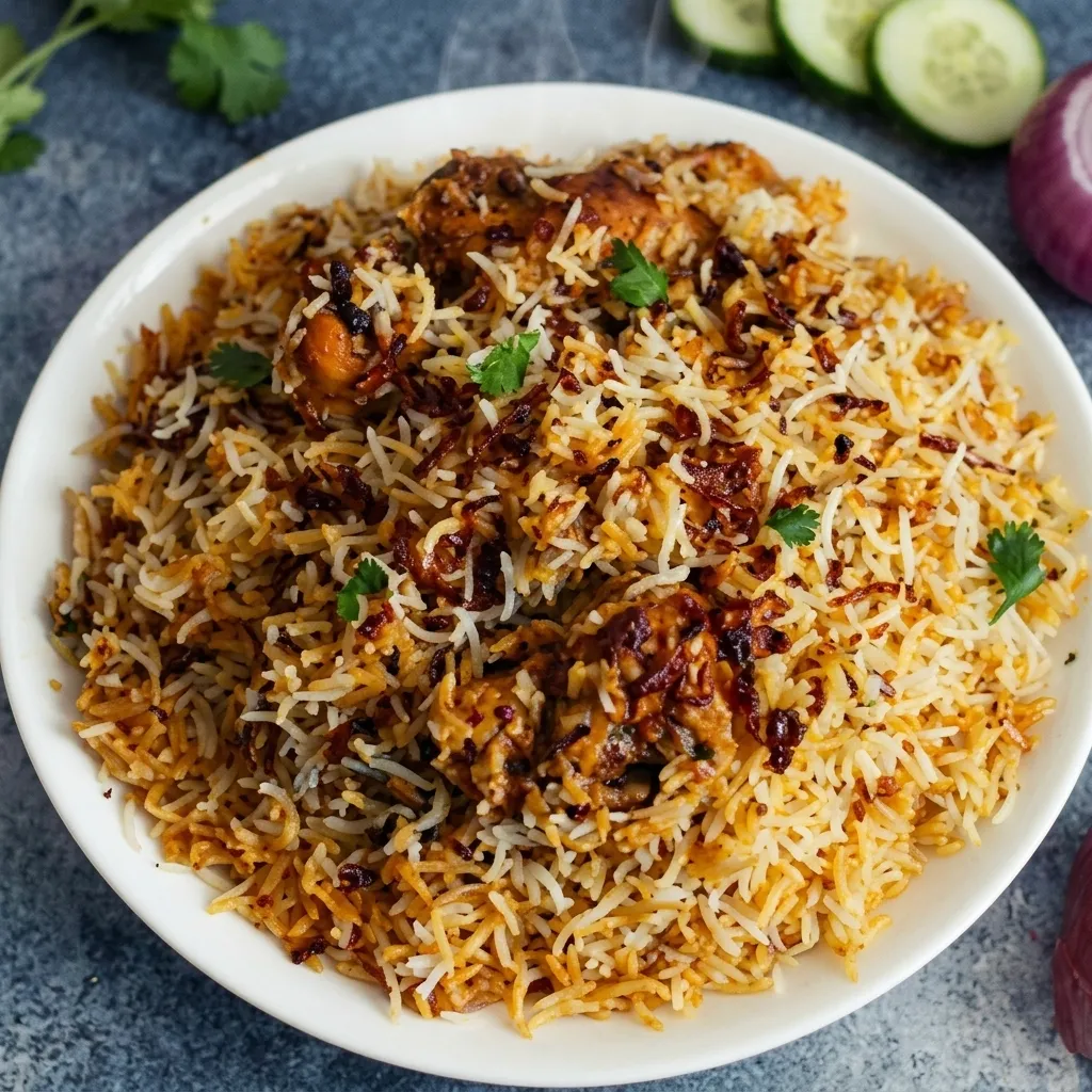 Chicken Dum Biryani served at Biryani Unlimited in Shawnessy, Calgary